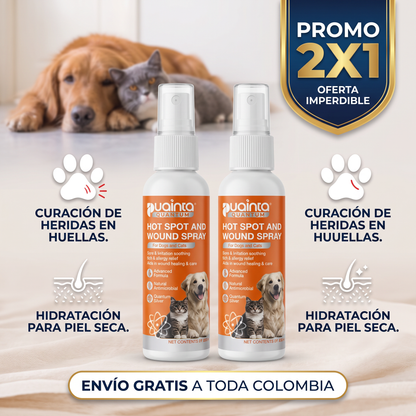 PatitasCare® Spray para Heridas y Piel Irritada – Perros y Gatos🐱🐶