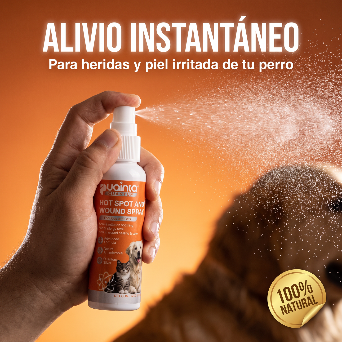 PatitasCare® Spray para Heridas y Piel Irritada – Perros y Gatos🐱🐶